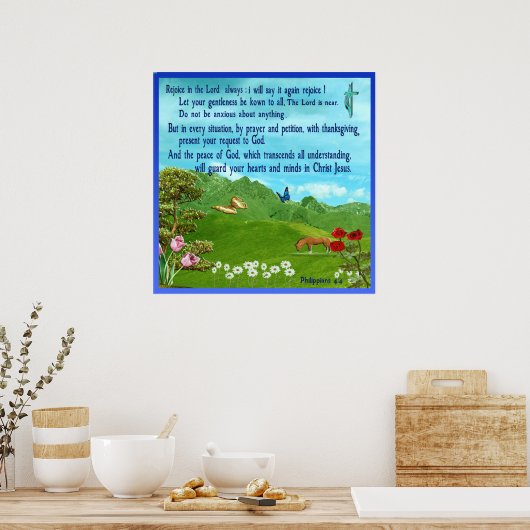 Philippians 4:4 poster Scripts (Keuken)