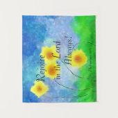 Philippians 4:4, Rejoice in the Lord Altijd Wandkleed (Voorkant)