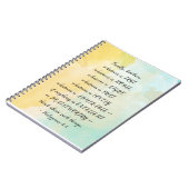 Philippians 4:8 Wat waar ook is, Notitieboek (Linkerzijde)