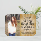 Philippians Christelijk Bijbelfoto Afstuderen Kaart (Staand voorkant)