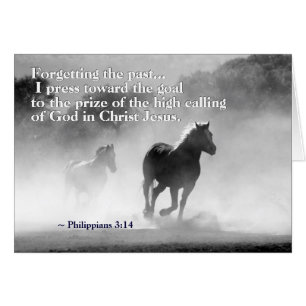 Philippiens 3:13-14 Je presse vers le but, Card