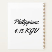 Philippiens 4:13 Bible Verse Calendrier Planificat (Dos)