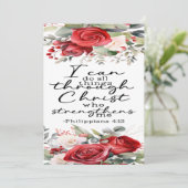 Philippiens 4:13 Carte d'encouragement (Debout devant)