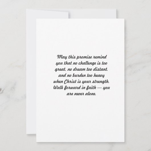 Philippiens 4:13 Carte d'encouragement (Dos)