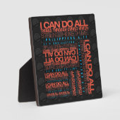 Philippiens 4:13 Plaque (Recto)