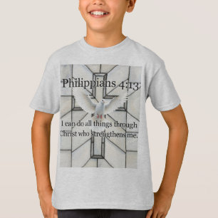 Philippiens 4:13 Verset de la Bible T-Shirt Enfant