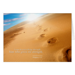 Philippiens 4:13 Verset Empreintes de pas dans le