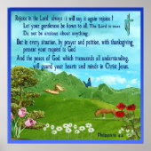 Philippiens 4:4 Affiche d'écriture (Devant)