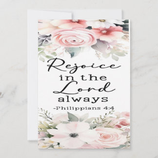 Philippiens 4:4 Carte d'encouragement