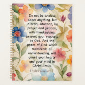 Philippiens 4:6-7 Bible chrétienne Verse Aquarelle (Devant)