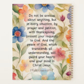 Philippiens 4:6-7 Bible chrétienne Verse Aquarelle (Dos)