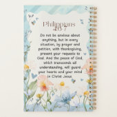 Philippiens 4:6-7 Bible chrétienne Verse Aquarelle (Dos)