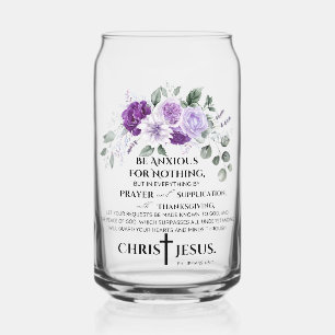 Philippiens 4:6-7 Écriture Fleurs violettes pourpr