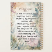 Philippiens 4:6-7 Verset de la Bible chrétienne Aq (Dos)
