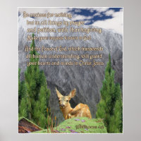 Philippiens 4:6 christianisme poster cadeau