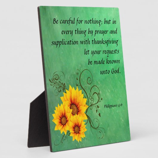 Philippiens 4:6 Plaque (Côté)