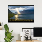 Philippiens 4:8 Poster de la Bible chrétienne (Bureau à domicile)