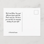 Philippiërs 1:6 Hij is begonnen met een goed werk  Briefkaart (Achterkant)