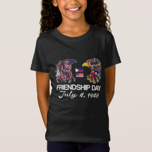 Philippine American Flag Eagles - Dag van het Vrie T-shirt