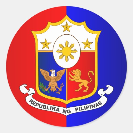 Philippine COA Ronde Sticker (Voorkant)