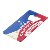 Philippine Flag Christmas : Joyeux Noël & Meilleur (Devant Angle)