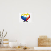 Philippine Heart Flag "Mahal Ko" Poster (Keuken)