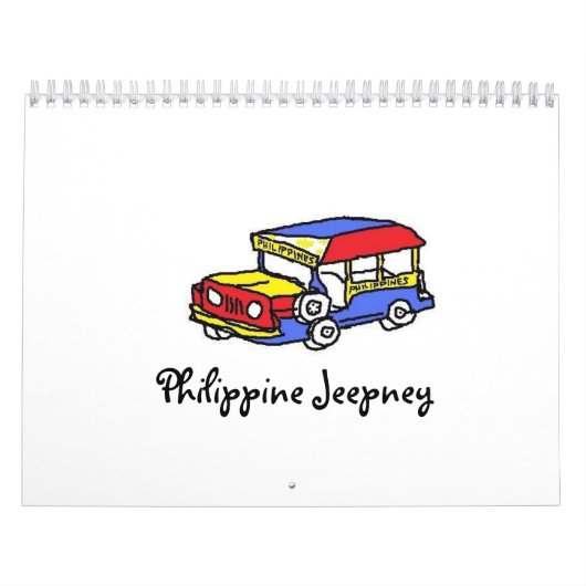 Philippine Jeepney Agenda Kalender (Hoes)