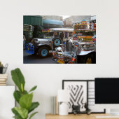 PHILIPPINE JEEPNEY. POSTER (Thuiskantoor)