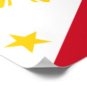 Philippines Flag Filipino Flag Poster (Hoek)