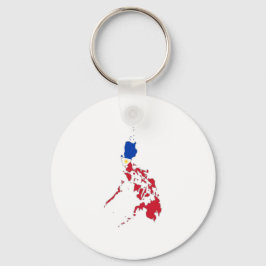 Philippines flag on the map sleutelhanger