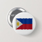 Philippines flag ronde button 5,7 cm (Voorkant /achterkant)