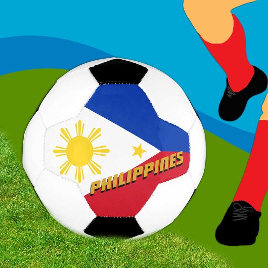 Philippines Football & drapeau philippin / Sport