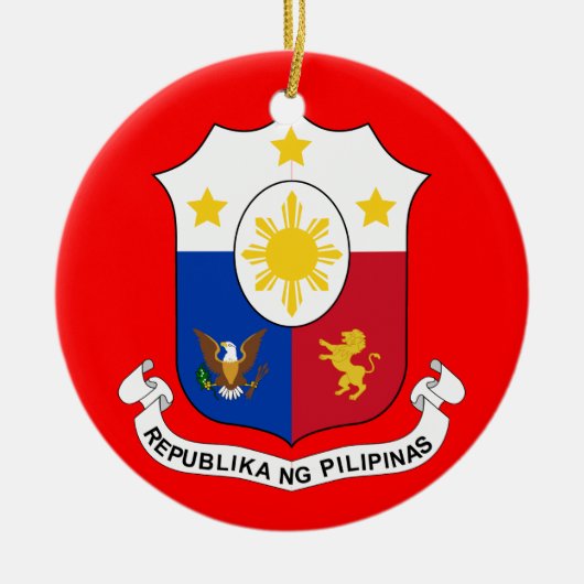 PHILIPPINES - kerstversiering Keramisch Ornament (Voorkant)