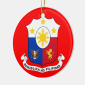 PHILIPPINES - kerstversiering Keramisch Ornament (Links)