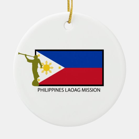 PHILIPPINES LAOAG MISSIE LDS CTR KERAMISCH ORNAMENT (Voorkant)