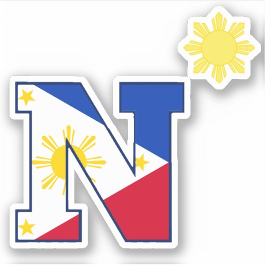 Philippines N Sticker coupe-soleil (Devant)