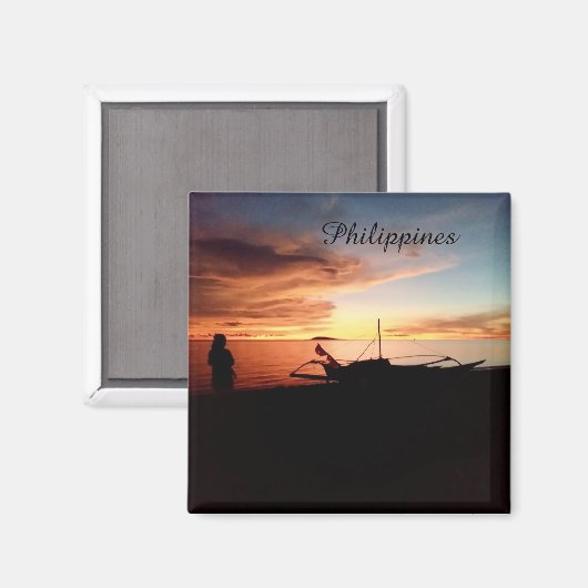 Philippines Sunset by the Sea - Magnet (Recto/Verso)