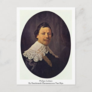 Philips Lukasz door Rembrandt Harmenszoon Van Rijn Briefkaart