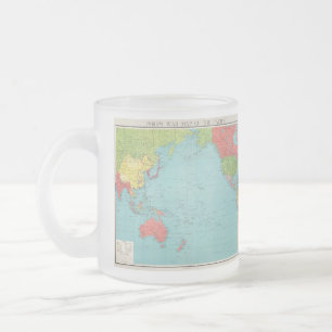 Philips' War Map of the Pacific, 1945 Kitchen Matglas Koffiemok