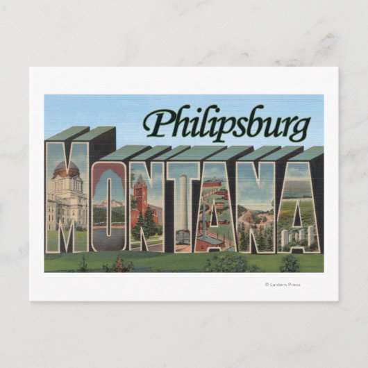 Philipsburg, Montana Briefkaart (Voorkant)