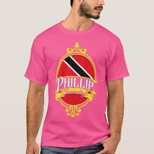 Phillip Familie Trinidad en Tobago Vlag T-shirt