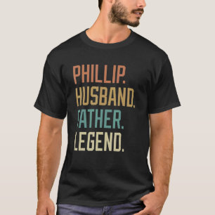 Phillip Husband Vader Legend Vaderdag Retro T-shirt