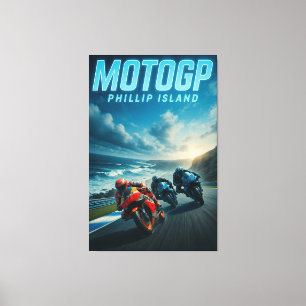 Phillip Island MotoGP Australian Grand Prix 2024 Canvas Afdruk