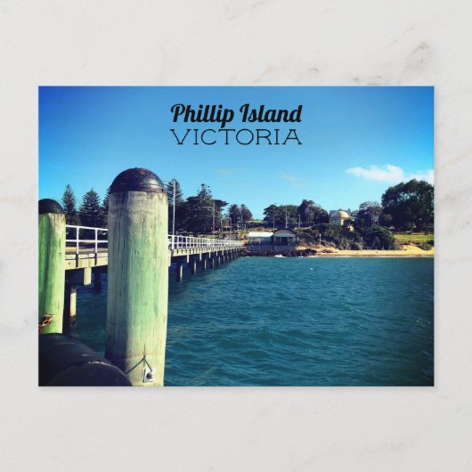 Phillip Island Pier Briefkaart (Voorkant)