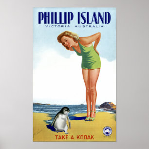 Phillip Victoria Australia Vintage Poster