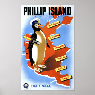 Phillip Victoria Australia Vintage Poster