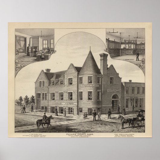 Phillips County Bank, Phillipsburg, Kansas Poster (Voorkant)