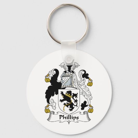 Phillips Family Crest Sleutelhanger (Voorkant)