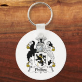 Phillips Family Crest Sleutelhanger (Voorkant)