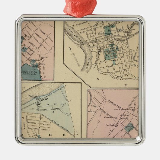 Phillipsburg, NJ Metalen Ornament (Voorkant)